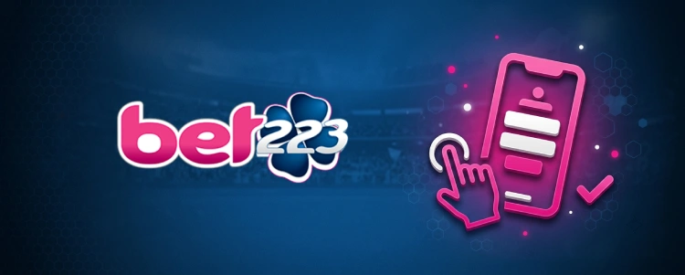 S'enregistrer depuis l'application mobile Bet223